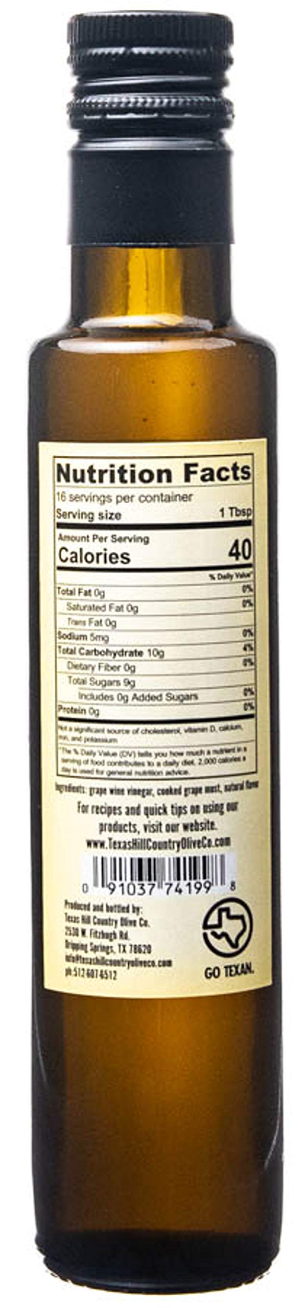 Terra Verde White Lemon Balsamic Vinegar - Gourmet Barrel Aged Infused Balsamic Vinegar - Great for Dressing Dipping Glazing - No Artificial Flavors or Added Sugar - Made in Texas (8.5 oz) 8.45 Fl Oz (Pack of 1) - BeesActive Australia