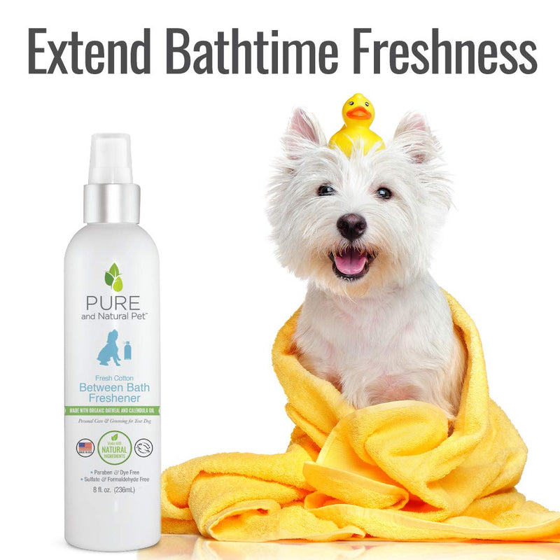 Pure and Natural Pet - Between Bath Freshener Fresh Cotton Fresh Cotton 8 oz. (PN225A8OZ) - BeesActive Australia