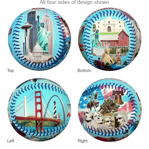 [AUSTRALIA] - EnjoyLife Inc America Landmarks Souvenir Baseball 