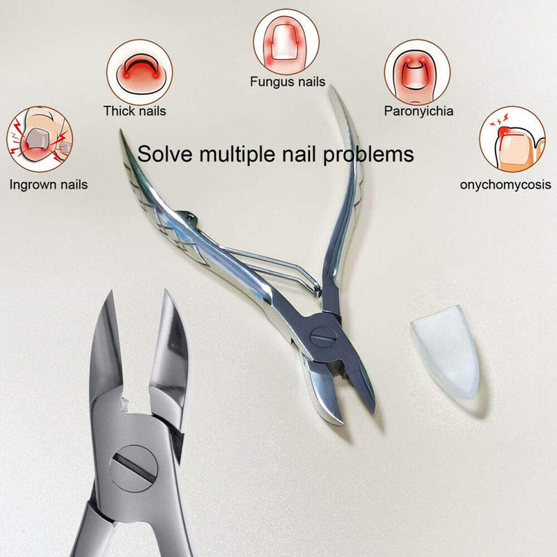 SHIGER Professional Nail Clipper Set Ultra Sharp Sturdy Fingernail Toenail Nipper Cutters with Travel Case for Seniors Ingrown Thick Nails Cuticle Trimmer File Buffer Manicure Pedicure Tool (Set B) Set B - BeesActive Australia