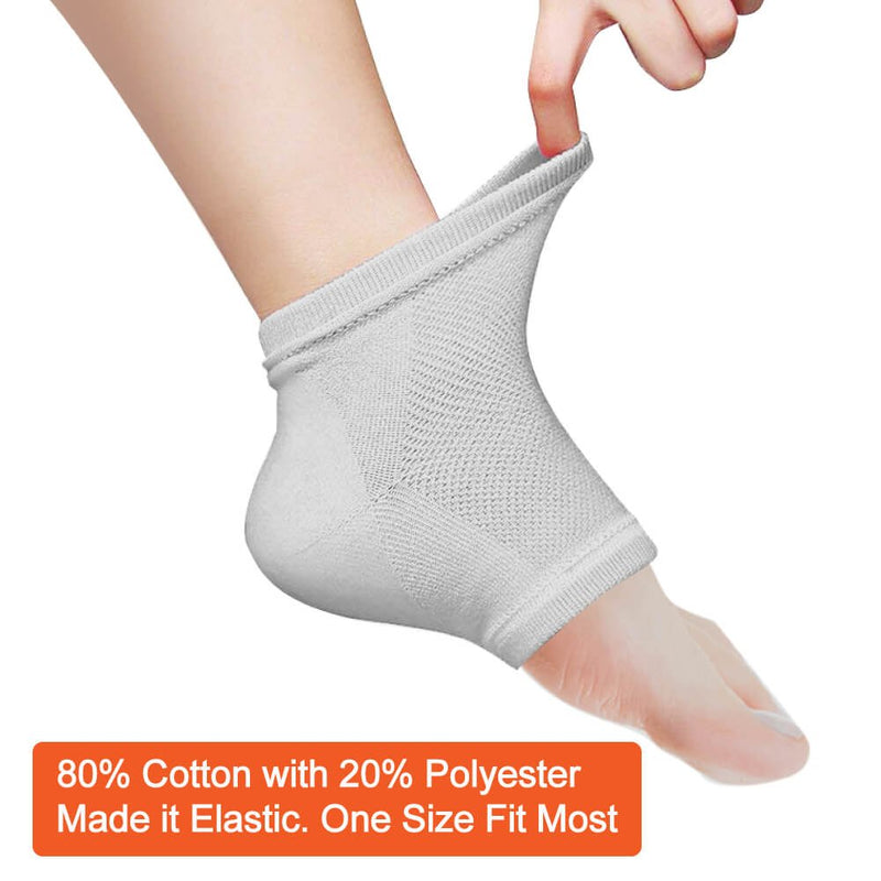 Selizo 5 Pairs Moisturizing Gel Heel Socks Open Toe Socks for Dry Hard Cracked Heels, 5 Colors - BeesActive Australia