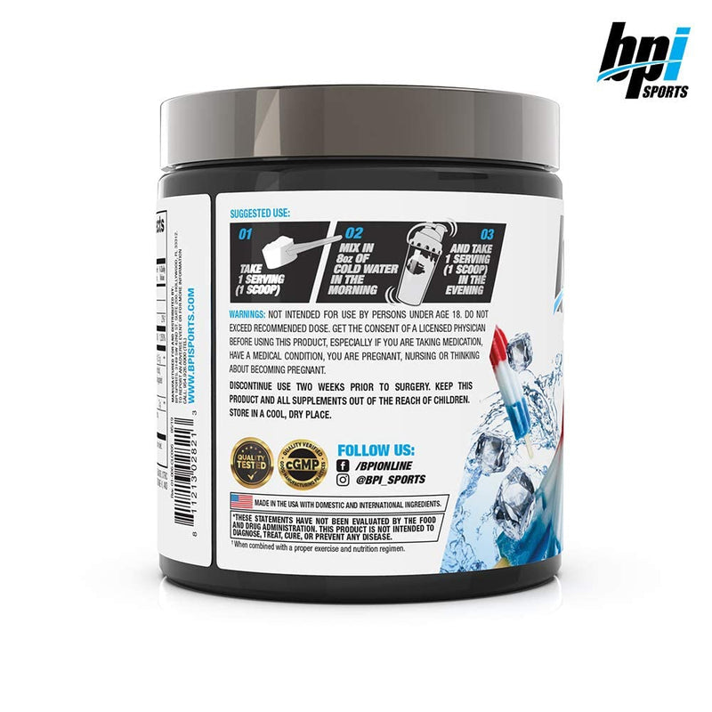 BPI Sports CLA + Carnitine – Conjugated Linoleic Acid – Performance, Lean Muscle – Caffeine Free – For Men & Women – Rainbow Ice – 50 servings – 12.34 Oz. Rainbow Ice - BeesActive Australia