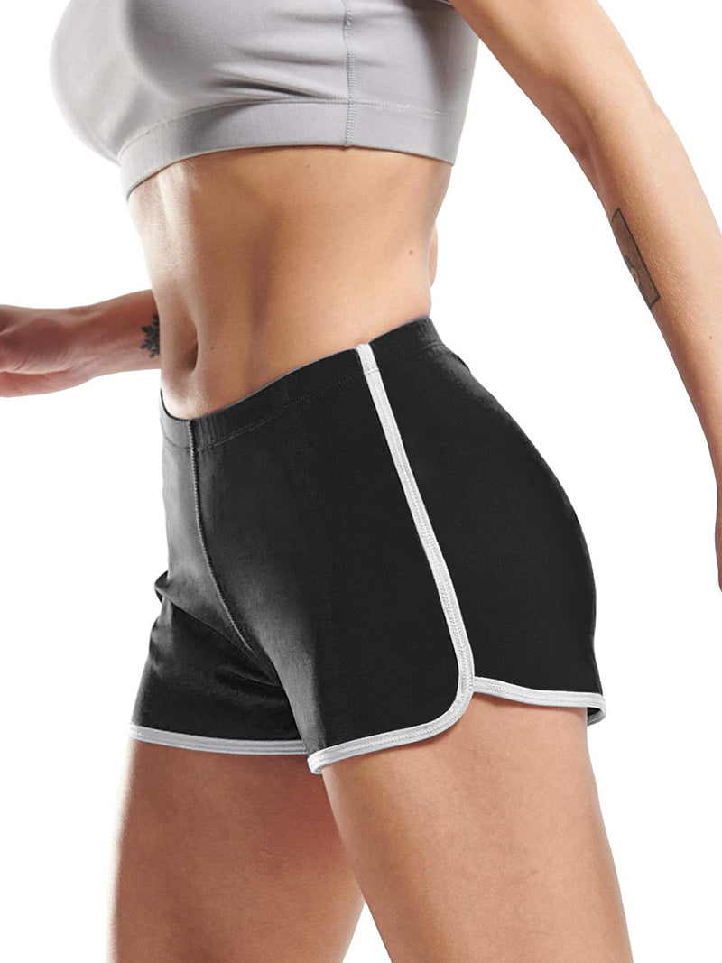 CADMUS Hot Summer Shorts for Women Sexy Booty Shorts for Beach Volleyball Small Pack of 1: Black, 2301# - BeesActive Australia