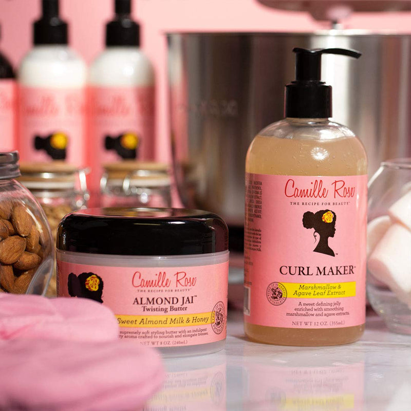Camille Rose Curl Maker Jelly, crafted to nourish and define curls. Natural, clean formula. For coily, curly, wavy hair - BeesActive Australia