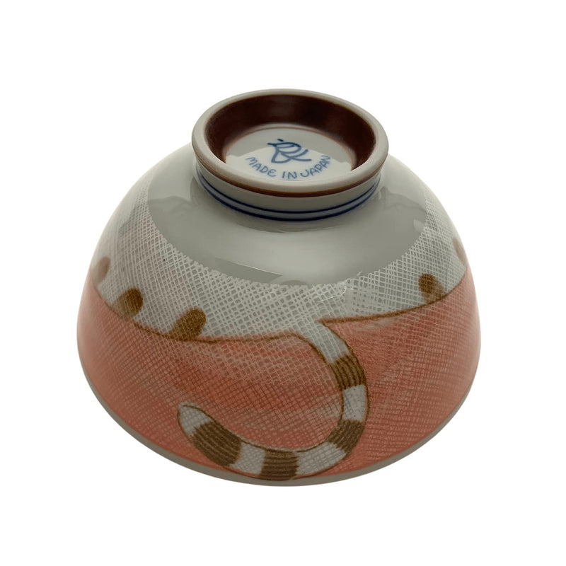 JapanBargain, Japanese Porcelain Bowl Rice Bowl Soup Bowl Made in Japan, Maneki Neko Smiling Cat Pattern (2, Pink) 2 Bowl 4.5-inch - BeesActive Australia