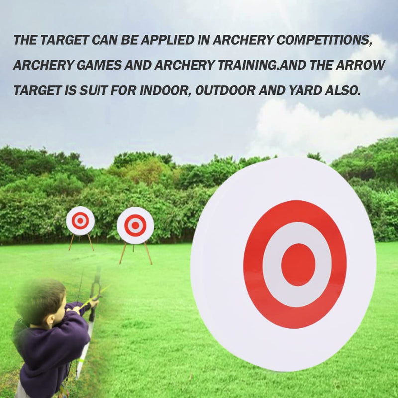 Elong EVA Foam Archery Target, 25cm Round Archery Targets for Backyard,Shooting Practice Board Indoor and Outdoor Sports Hunting Accessories One Piece White - BeesActive Australia