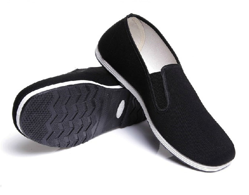 [AUSTRALIA] - UNOW Chinese Traditional Cloth Kung Fu Shoes,Black Classic soles + Black 40 | (US:Men 7.5 | Women 9) 