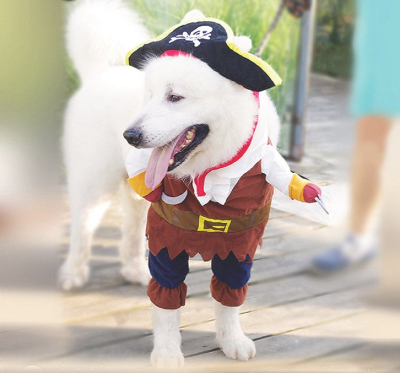 NACOCO Pet Dog Costume Pirates of The Caribbean Style cat Costumes Small (Pack of 1) - BeesActive Australia