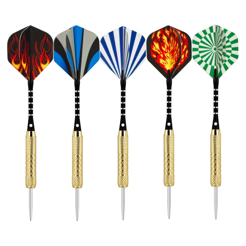 [AUSTRALIA] - Wolftop Steel Tip Darts 18 Grams | 23 Grams - Premium Darts Set with Aluminum Shafts and Standard Flights + Rubber O'Rings + Dart Sharpener 