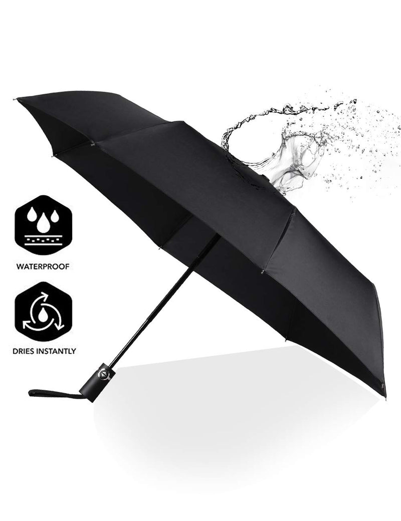 SY COMPACT Travel Umbrella Automatic Windproof Umbrellas-Factory Store black - BeesActive Australia