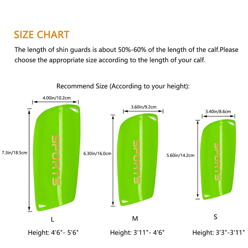 Soccer Shin Guards for Kids Youth, Shin Guard and Shin Guard Sleeves for Boys and Girls for Football Games EVA Cushion Protection Reduce Shocks and Injuries A-Green Small - BeesActive Australia