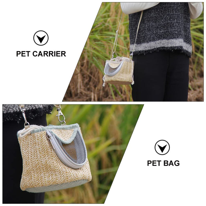 Balacoo Hamster Carrier Bag Small Animal Portable Outgoing Bag Pouch for Sugar Glider Hamster Squirrel Small Animals - BeesActive Australia