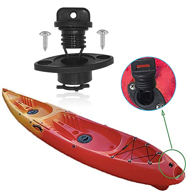 Kayak Drain Plug Kit Boat Scupper Plugs Thread Bung for Kayak Canoe Boat with Screws Hardware 2 - BeesActive Australia