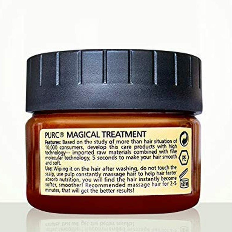 Glamza Pure Magical Hair Mask 60ml Keratin Argan Hair Treatment 5 Seconds Mask Root Repair Nourishing - BeesActive Australia