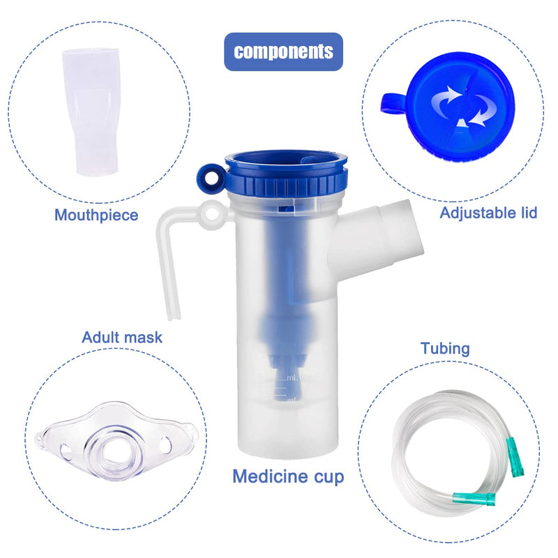 Nebuliser Accessories, Universal Nebulizer Replacement Parts Kit Pharmaceutical Grade PVP for Adults Adult - BeesActive Australia