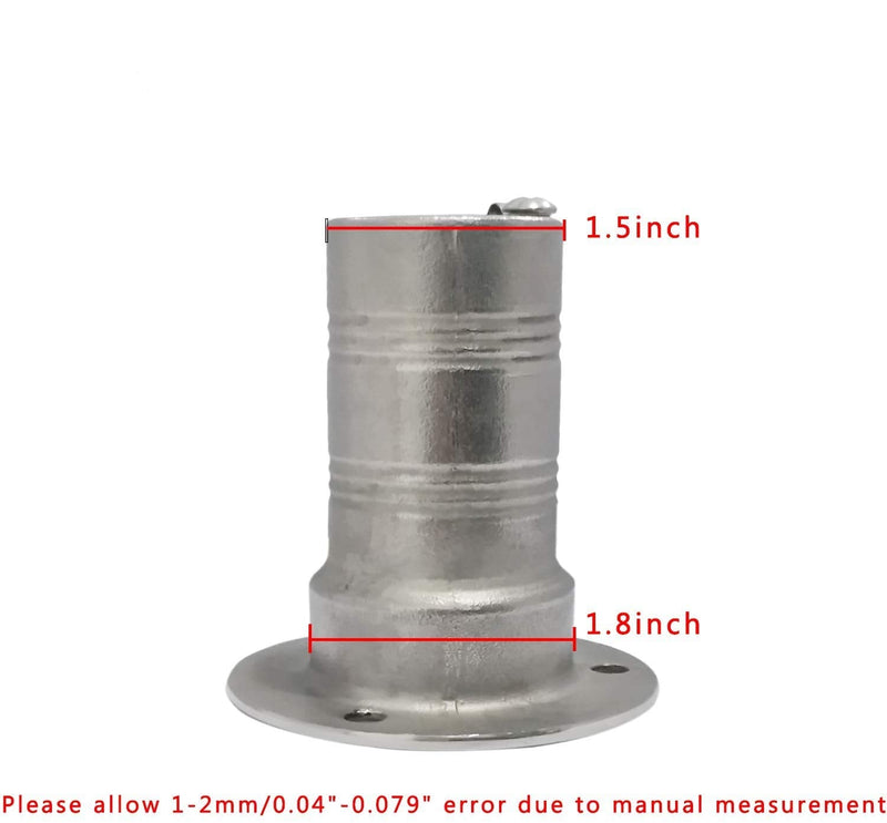 ISURE MARINE 1-1/2"(38mm) Boat Gas/Fuel/Diesel/Water/Waste Deck Fill/Filler with Keyless Cap 1-1/2" Marine Mirror- Polished 316 Stainless Steel Hardware for Boat Yacht Caravan DIESEL 1-1/2" - BeesActive Australia