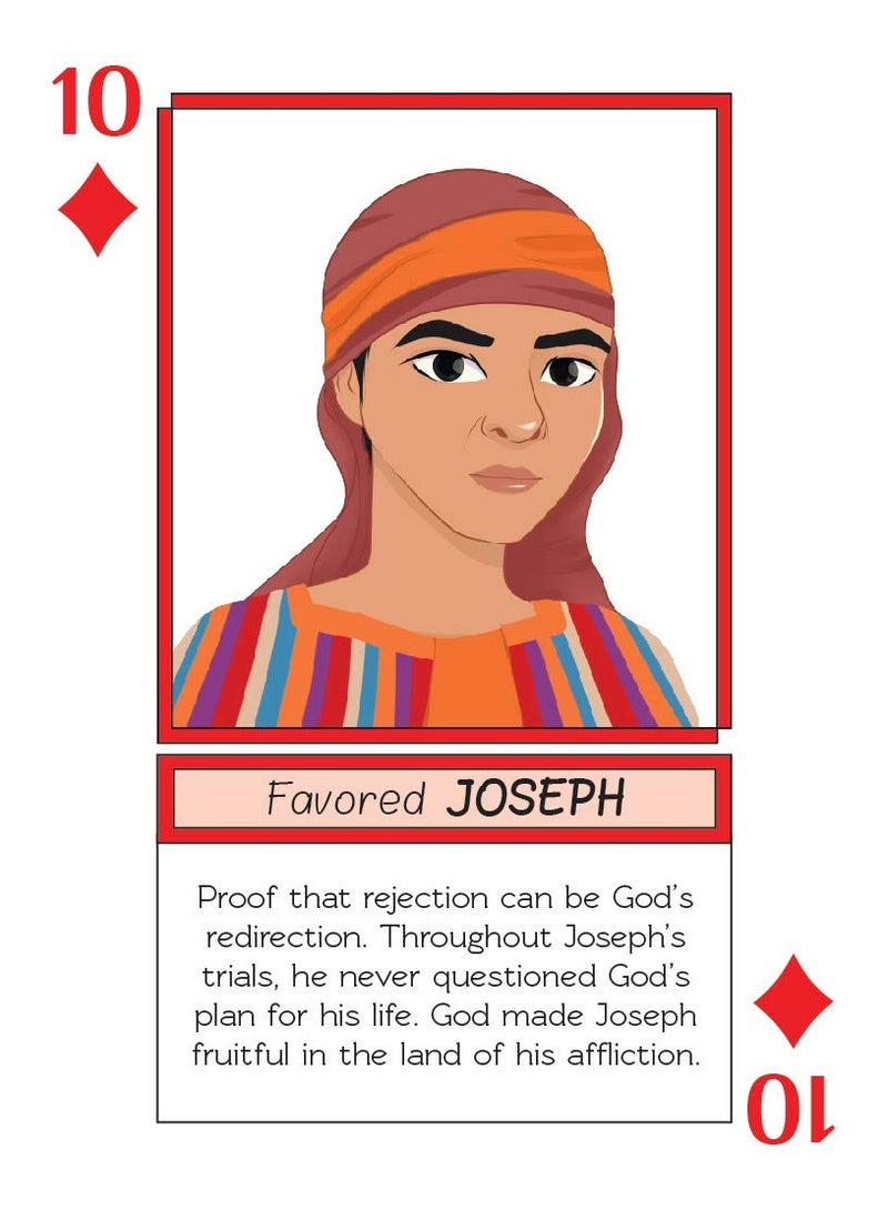 Playing Cards: Bible Legends (Diverse Bible Characters, Stories and Encouraging Bible Verses) - BeesActive Australia