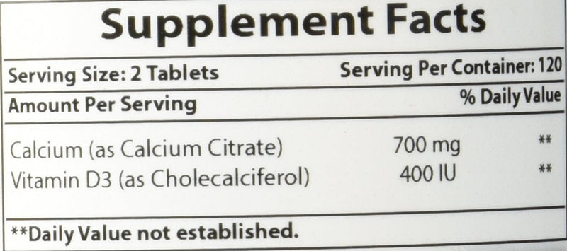 Best Naturals Calcium Citrate with Vitamin D-3 240 Tablets (240 Count (Pack of 1)) 240 Count (Pack of 1) - BeesActive Australia