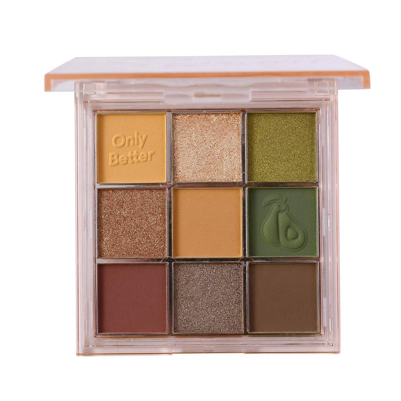 Eyeshadow Palette High Pigmented Makeup Palette Fusion 9 Shades Metallic and Shimmers Colourpop eyeshadow palette Long Lasting Sweatproof and Waterproof Bright Eyeshadow Palette (Avocado Green) Avocado Green - BeesActive Australia