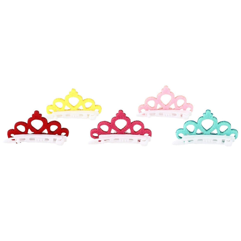 GLOGLOW Pet Hair Clips, 25Pcs Small Snap Hair Clips Crown Hair Clip Dog Hair Clips Headwear Grooming Accessory for Small Dogs Cats - BeesActive Australia