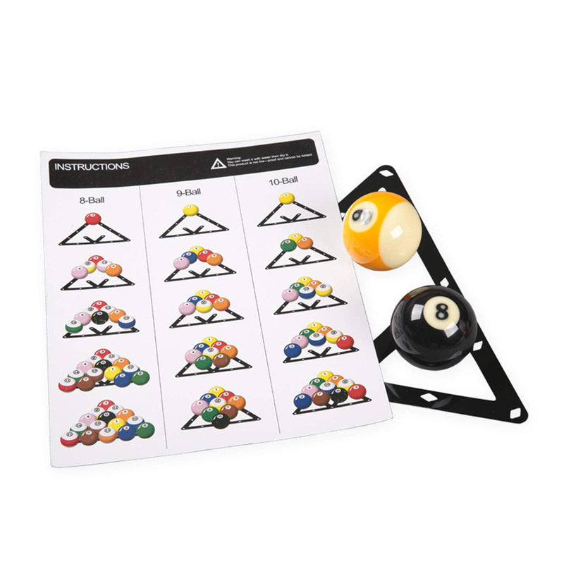 ITROLLE Magic Ball Rack 6PCS Billiard Triangle Magic Rack Sheet with Pool Table Marker Dots Pool Table Ball Holder - BeesActive Australia
