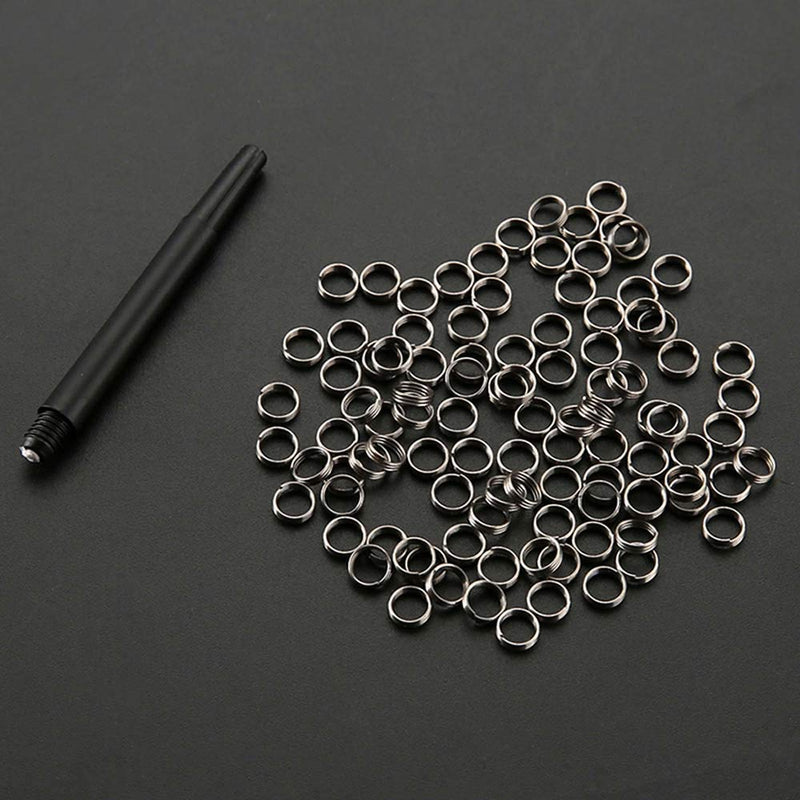 [AUSTRALIA] - EORTA 100 Pieces Stainless Steel Dart Shaft Rings O-Ring Spring Ring for Dart Nylon Shafts Accessories, 4.15 MM 