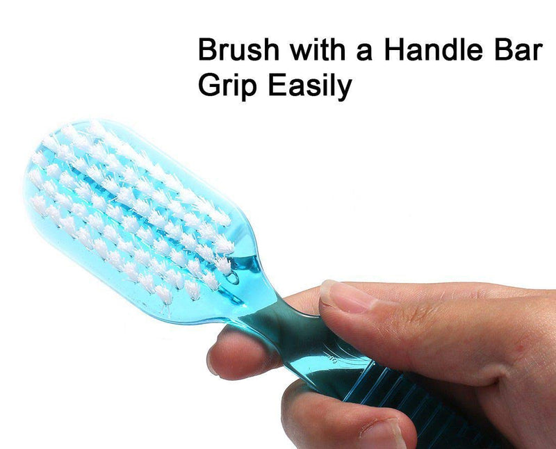 Haosda Hand and Nail Brush 2-Sided Cleaning Brushes with Handle Bar Grip - Scrubbing Clean Brush, Pack of 4 Pieces - BeesActive Australia