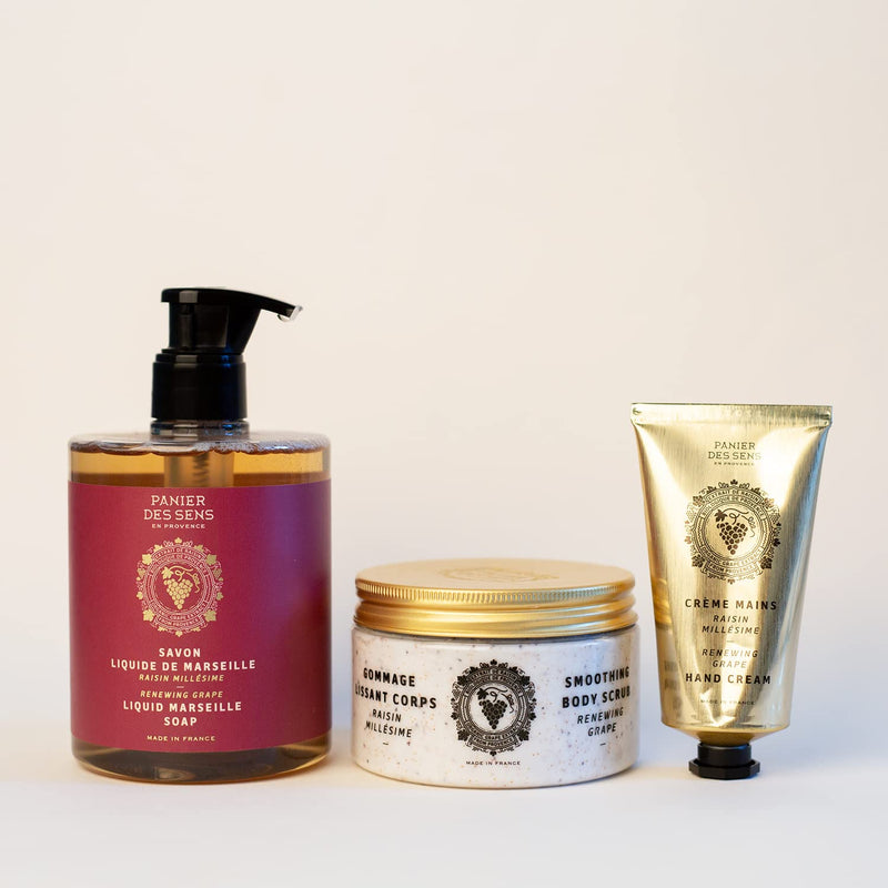 Panier des Sens - Marseille Liquid Hand Soap - Grape Hand Wash - Moisturizing Soap with Coconut Oil - Bathroom & Kitchen Refillable Soap - 97% Natural Ingredients Made in France - 16.9 Fl.oz - BeesActive Australia