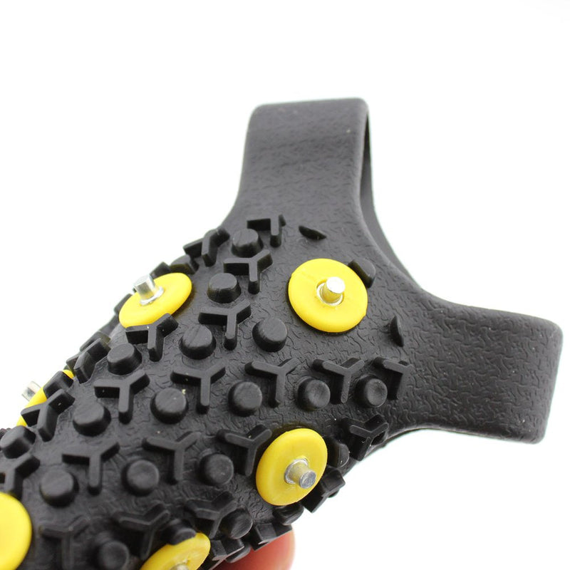ODIER Ice Cleats Grippers for Shoes and Boots 24 Teeth Crampons 10 Teeth Micro Spikes Ice Cleats for Walk on Ice Snow and Freezing Mud 10-Teeth-B Small - BeesActive Australia