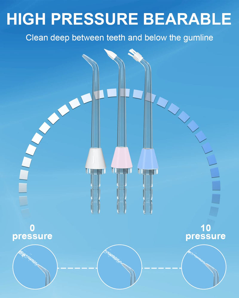 MySmile 10 PCS Replacement Jet Tips Oral Irrigator Nozzle Set Compatible with Waterpik Water Flosser, Includes Classic Tips Periodontal Pocket Tips and Plaque Seeker Tips - BeesActive Australia
