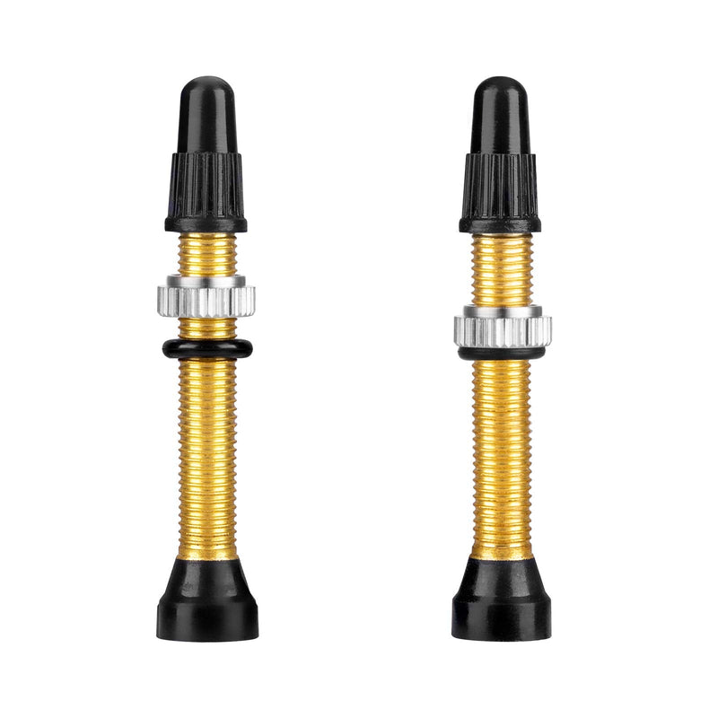 HZJD 2PCS Bike Tubeless Presta Air Valve Stem, Quality Brass Tubeless Presta Valve Stem(40 mm), Valve Core Remover Tool - BeesActive Australia