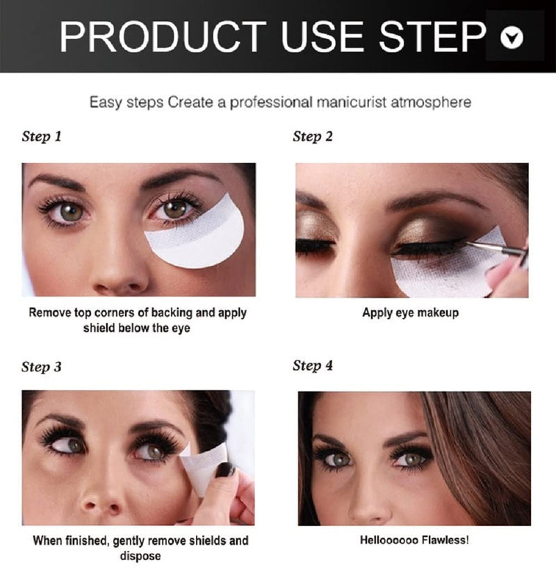 100 PCS Eyeshadow Pads,Eye Shadow Shield Protector Pads for Eyes Lips Makeup Application Tool - BeesActive Australia