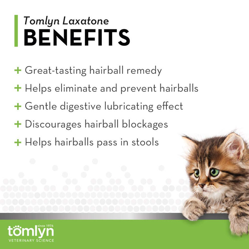 TOMLYN Laxatone Hairball Remedy Gel for Cats Tuna 4.25oz - BeesActive Australia