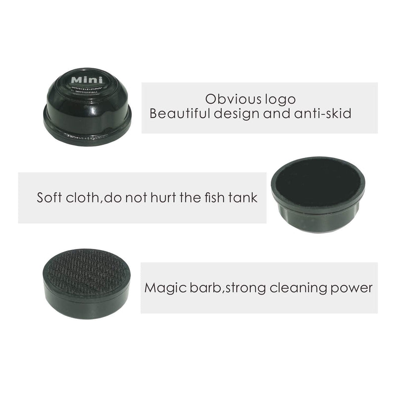 Carefree Fish Aquarium Mini Super Magentic Cleaner Tank Small Algae Scraper Magnet Brush for Glass Tank 2Black 5~12mm - BeesActive Australia