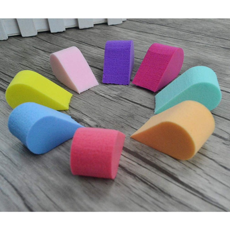Healifty 8pcs Face Paint Sponges Soft Dual Use Petal Shape Reusable Facial Pads for Makeup & Cleaning - BeesActive Australia
