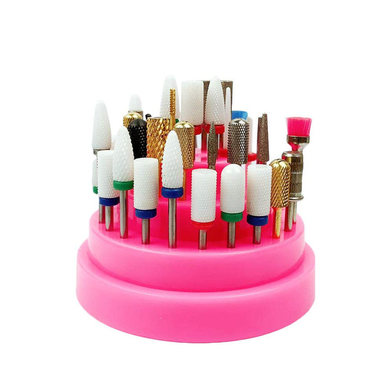 FIGHTART Large Dust Proof Nail Drill Bit Holder Big Acrylic Nail Drill Bit Holder Organizer Container 48 Holes Manicure Tools Acrylic Cover Case (Not Included Drill Bits) 48 Holes Nail Drill Bit Organizer - BeesActive Australia