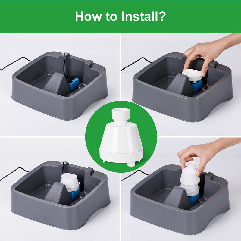 ZEKIRY Replacement Filter Housing, Compatible with PetSafe Drinkwell 1/2 Gallon, 1 Gallon, 2 Gallon, Pagoda, Avalon, Butterfly, Sedona, Seascape and Creekside, Seaside Pet Fountains, ABS - BeesActive Australia