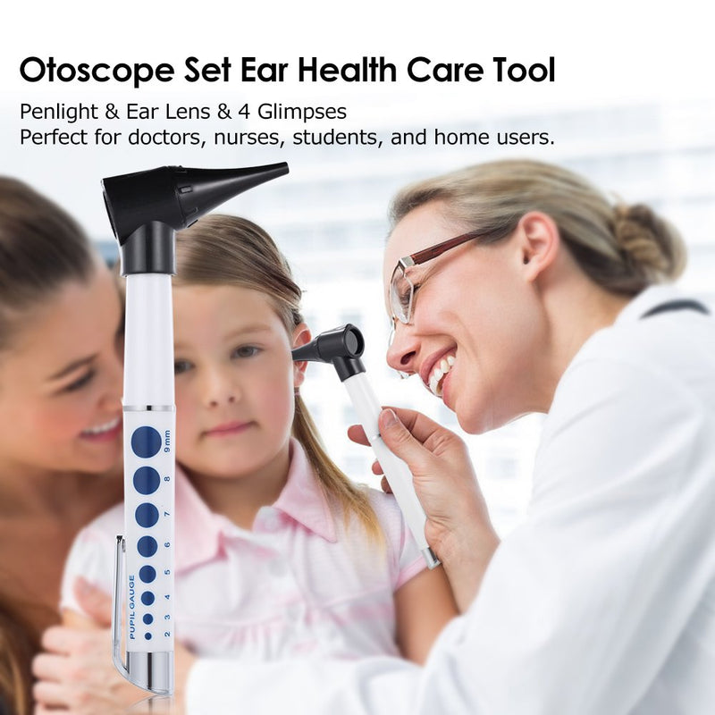 Otoscope – Bysameyee Portable Otoscope for Doctors Nurses Students, Handheld Ear Care Microscope Tool set with 4 Otoscope Tips - BeesActive Australia