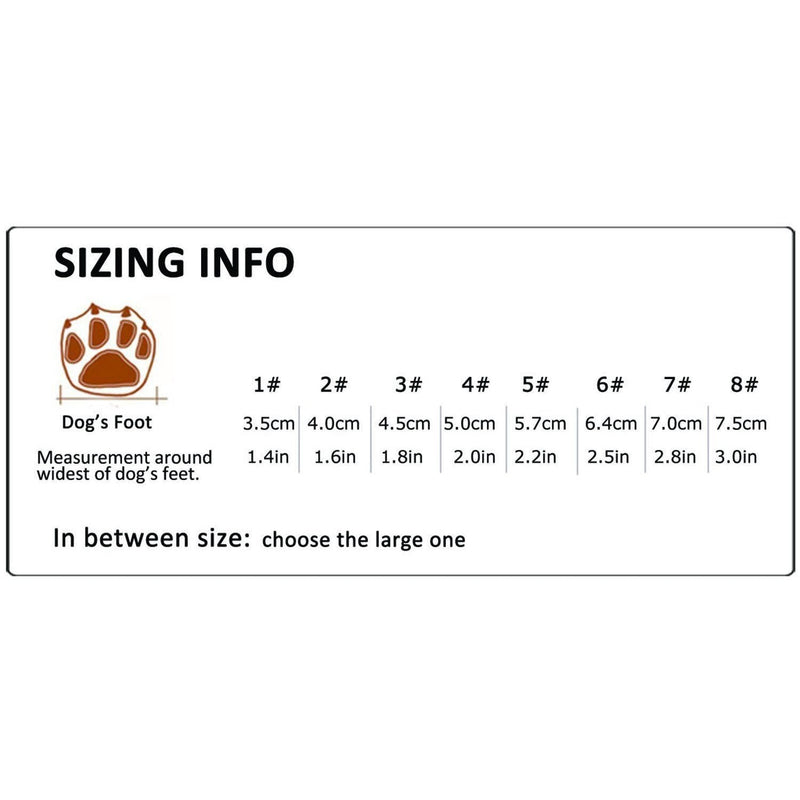 TRUE LOVE Dog Shoes Waterproof Anti-Slip Rain Boots with Reflective TLS3961 6# Orange - BeesActive Australia