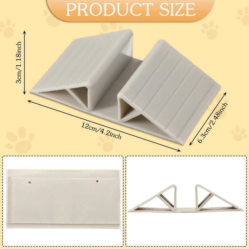 4 Pcs Support Feet for Pet Gate Isolation Fence Gate Plastic Triangle Free Standing Dog Gate Reinforcement Fitting Dog Panel Gray for Configurable Wood Dog Gate Guardrail Reinforcement - BeesActive Australia