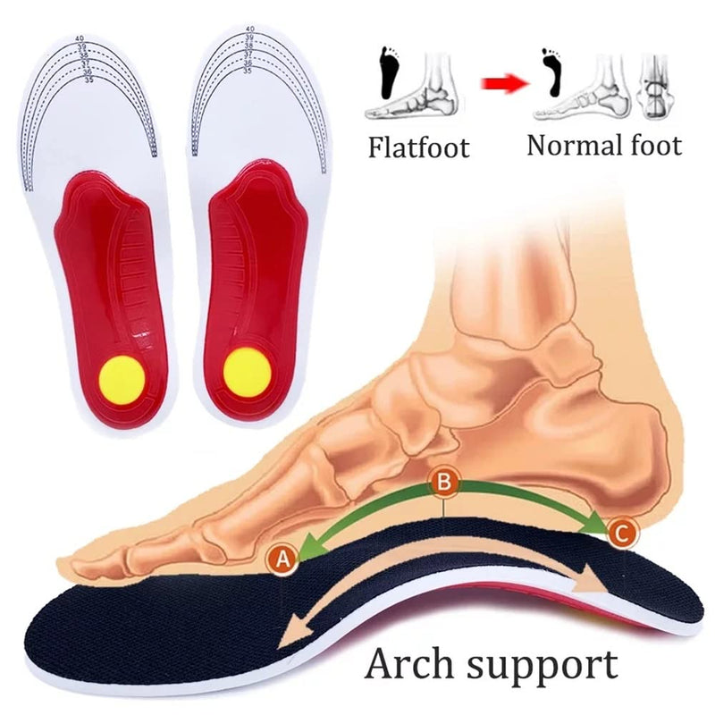 Arch Support Orthopedic Insoles, Insoles for Men and Women,Shock Absorption Comfortable Insoles, Shoe Inserts Insoles for Flat Feet, Feet Pain, Plantar Fasciitis Insoles, Over Pronation (Large) Large - BeesActive Australia