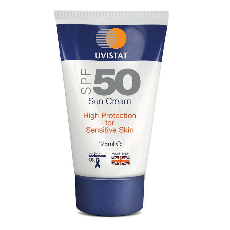 Uvistat Sun Cream | SPF50 | Moisturising, Sun Cream for Sensitive Skin | 125 ml 125 ml (Pack of 1) - BeesActive Australia