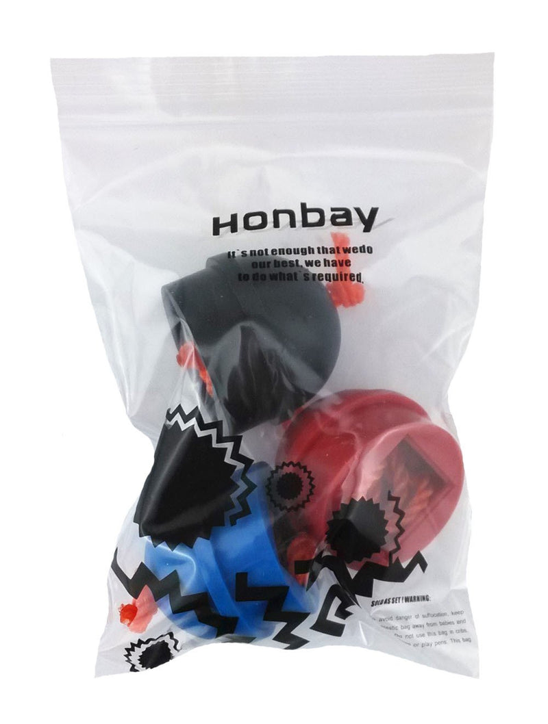 [AUSTRALIA] - HONBAY 3pcs Mix Color Rubber Pool Table Billiard Cue Chalk Holders with String 