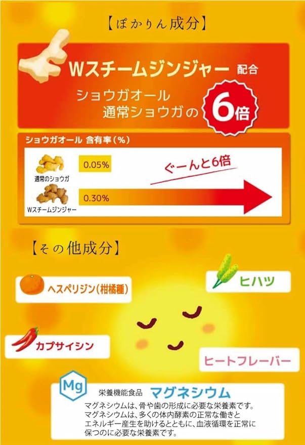 Ultra Steamed Ginger Supplement, Poton (60 Capsules, 30 Day Supply) Made in Japan - BeesActive Australia