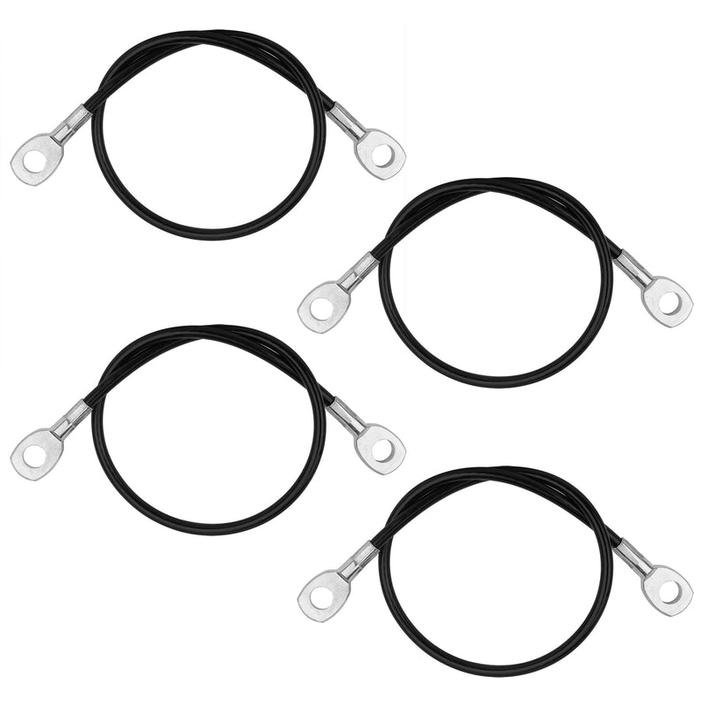 MOUNTAIN_ARK 4 Pack 1'10" (55 cm) Fitness Replacement Gym Cable, Cable Attachments for Home Gym Equipment, Pulley Machine Accessories, Heavy Duty Steel Wires Rope Load 220 lb, 6mm OD - BeesActive Australia