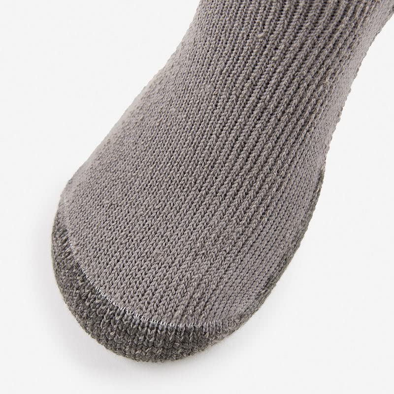 Thorlo KX Men's Thick Cushion Hiking Crew Socks Medium Pewter (1 Pair) - BeesActive Australia