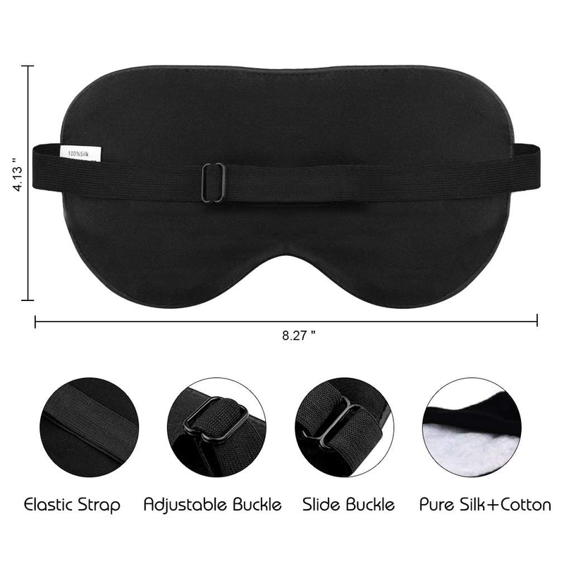 Sleep Mask, Silk Eye Mask Super Smooth Sleeping Mask by Jazzznap Medium - BeesActive Australia