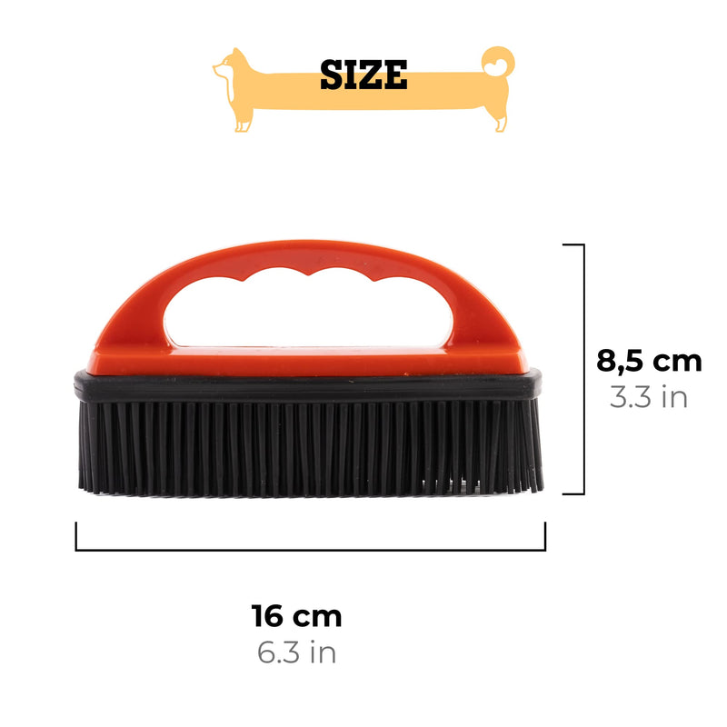 vitazoo Pet Hair Remover Brush for Couch & Carpet in Red/Black - Cat Hair Remover for Clothes with Soft Bristles - Dog Fur Remover for Car Interior and Home Furniture - BeesActive Australia