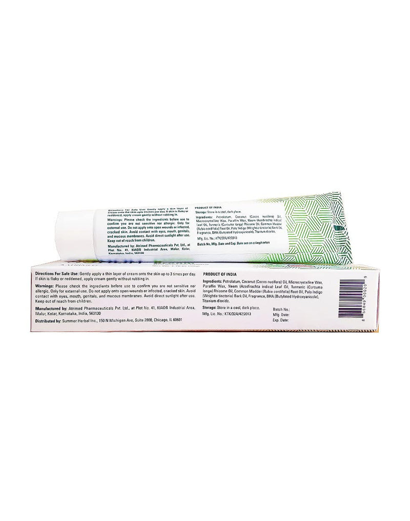 Sorion Cream - Psoriasis Eczema - Herbal Care with Coconut Oil, Neem and Turmeric for Supporting Clear Skin - BeesActive Australia