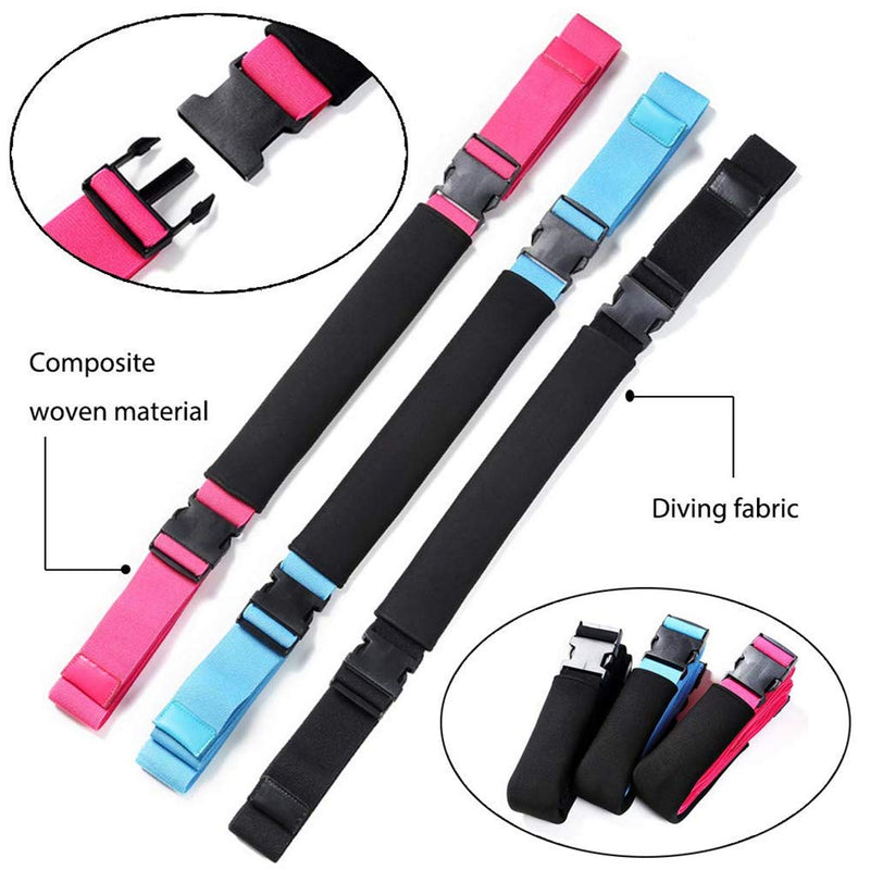Adjustable Stretch Band ，Kids & Adults Stretching Bands for Cheer Dance, Stretching Leg Strap Great Cheer Dance Gymnastics Trainer Stretching Equipment Taekwondo Training ，Ballet， Yoga，Cheerleading Rose - BeesActive Australia